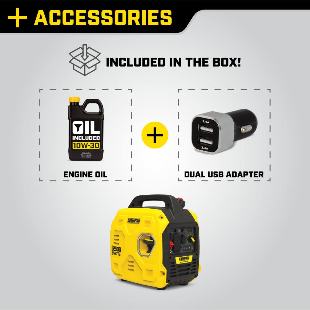 Champion 2500-Watt Ultralight Portable Inverter Generator - Image 4