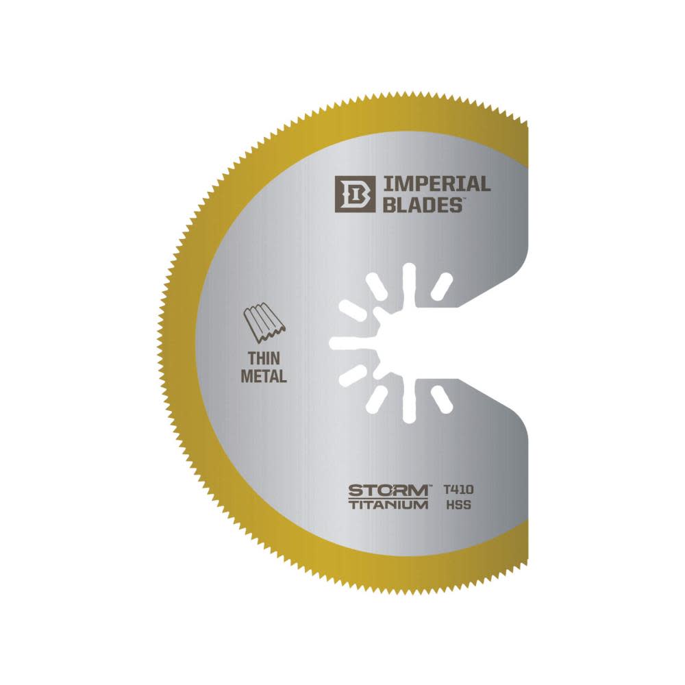 

Imperial Blades One Fit 3-1/8" Storm Titanium Thin Metal Segment Blade 1PC