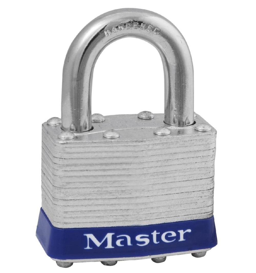 

Master Lock 1-3/4 in (44mm) Wide Laminated Steel Pin Tumbler Padlock Universal Pin - 1UP