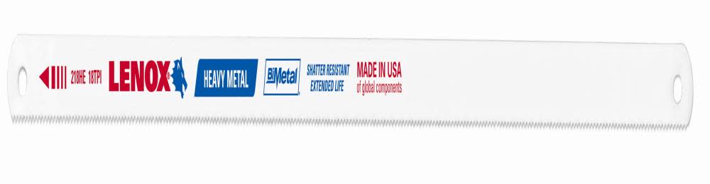 

Lenox 18Tpi Hacksaw Blade 10/pk