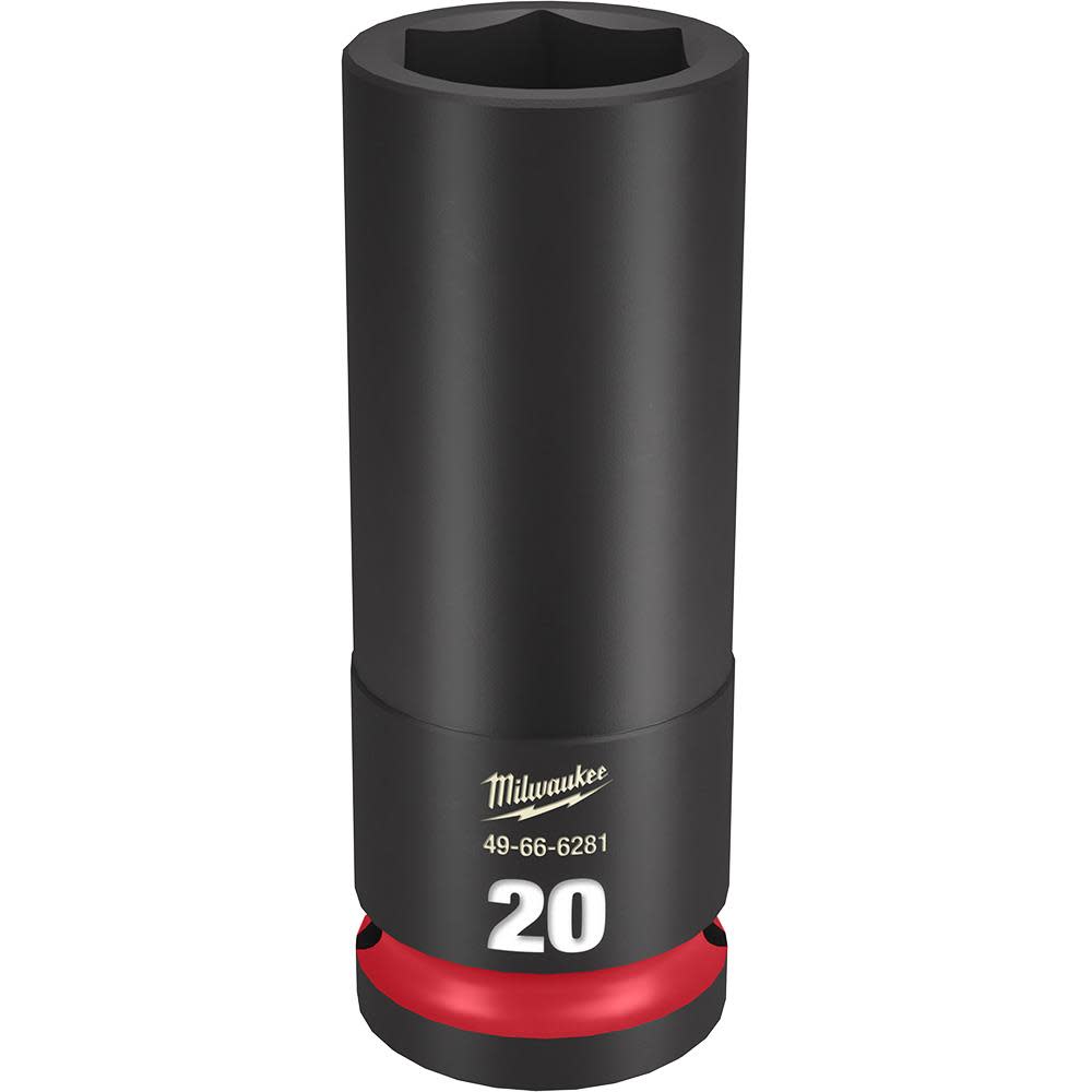 

Milwaukee SHOCKWAVE Impact Duty Socket 1/2" Drive 20MM Deep 6 Point