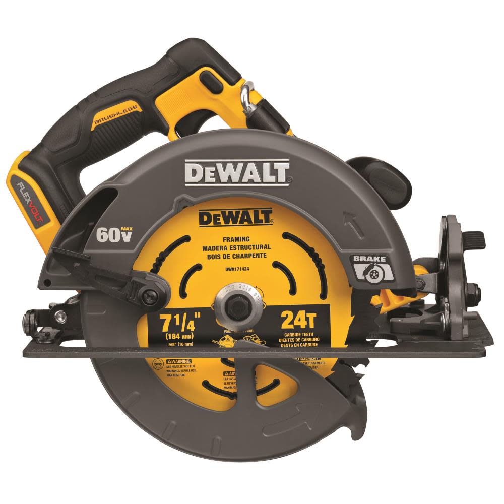 DEWALT FLEXVOLT 60V MAX 7 1/4in Circular Saw with Brake (Bare Tool) image number null