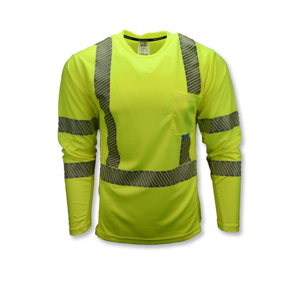

Radians Cooling & Wicking Long Sleeve T Shirt Class 3 Hi Viz Green 3X