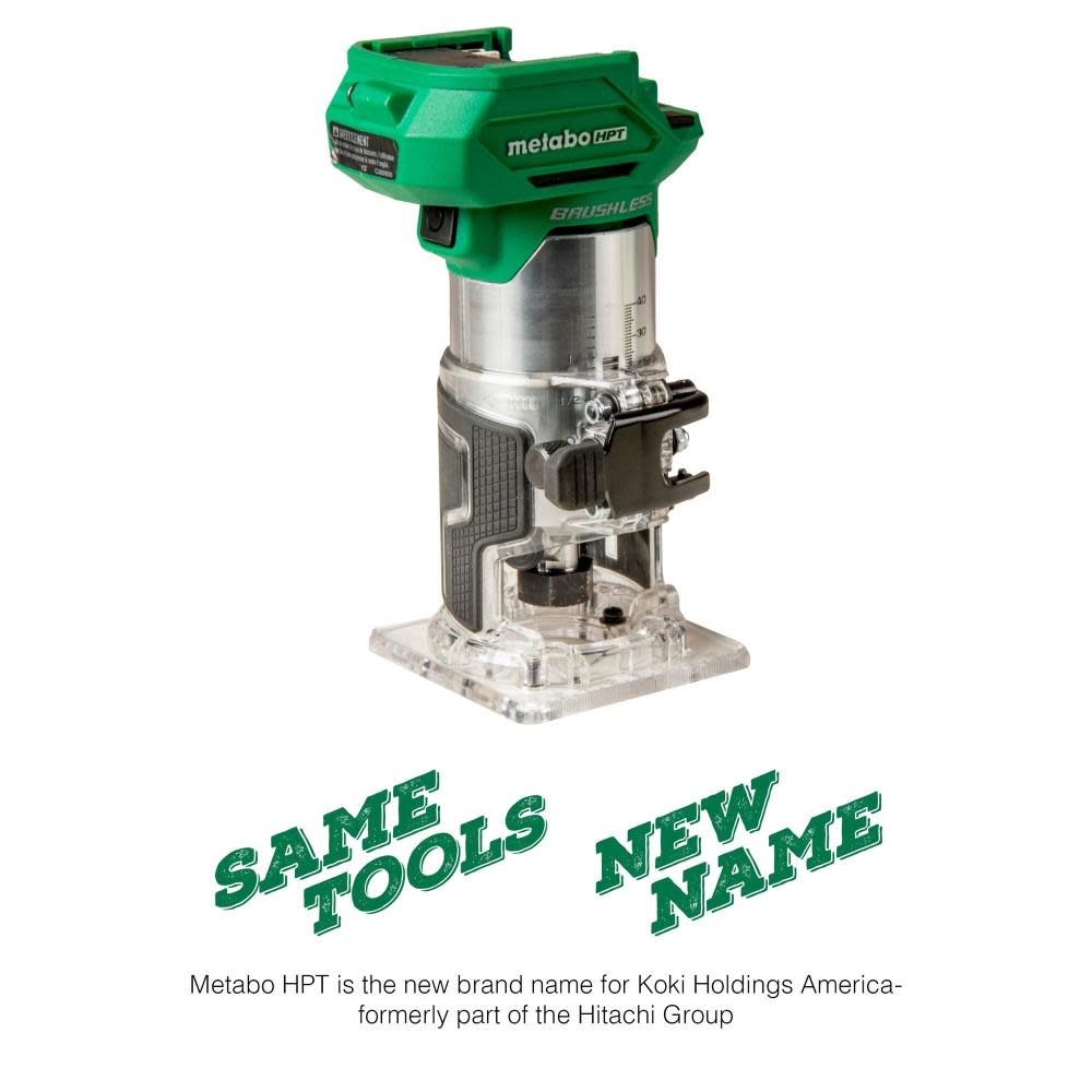 Metabo HPT 18V Cordless Trim Router Bare Tool M1808DAQ4M Acme Tools