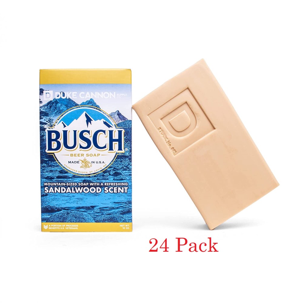 

Duke Cannon 10oz Mountain Sized Busch Beer Soap 24pk