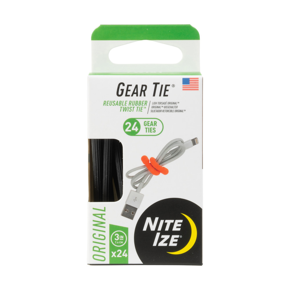 

Nite Ize Gear Tie ProPack 3" 24pk Black