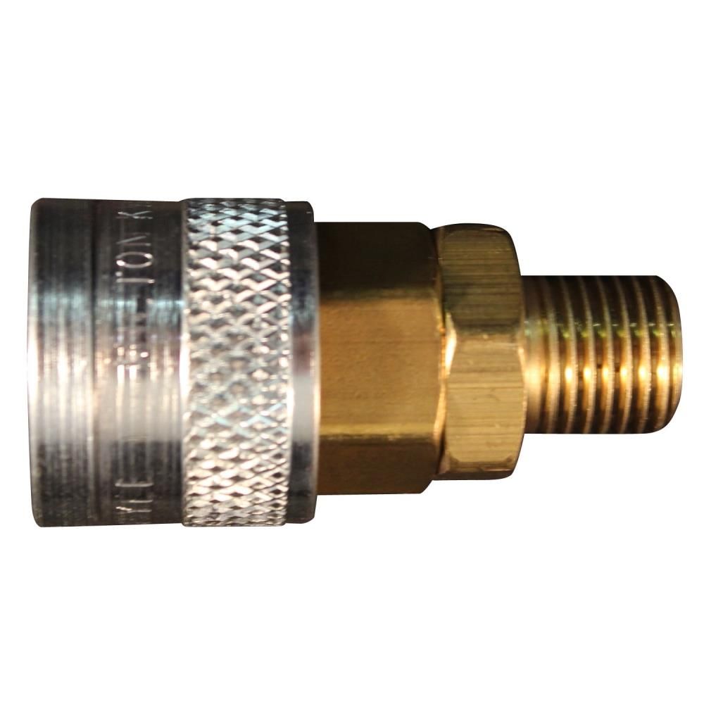 Milton S-756 1/4in MNPT M-Style Push Type Coupler S-756 - Acme Tools