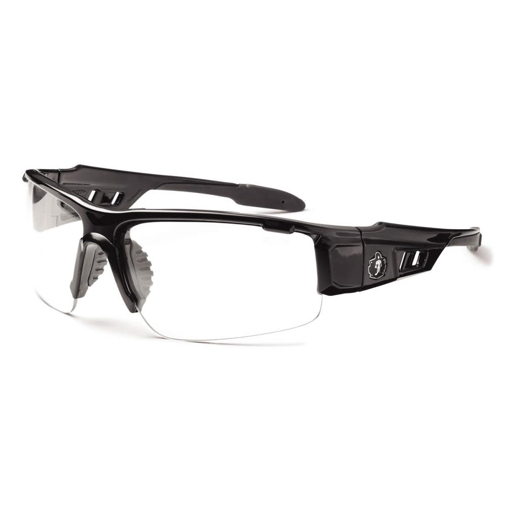 

Ergodyne Skullerz Dagr Safety Glasses Anti-Fog Clear Lens with Black Frame