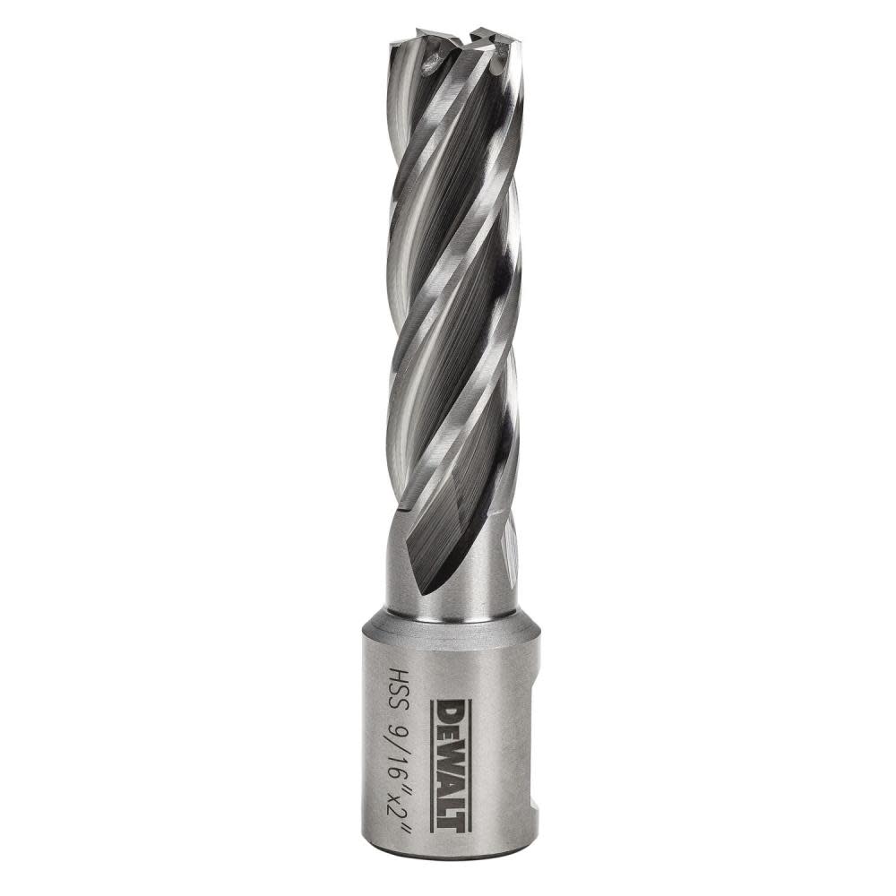 DEWALT Annular Cutter 9/16" X 2" HSS 3/4" Weldon