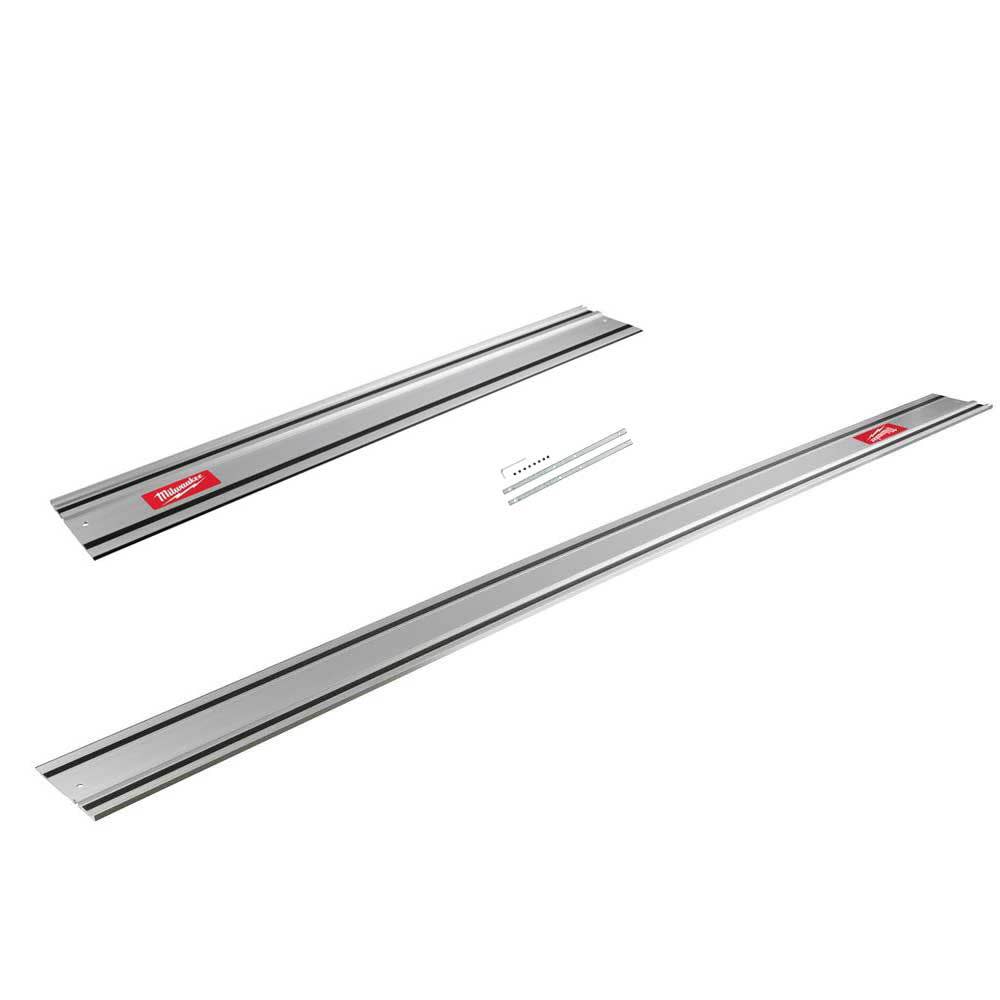 

Milwaukee Track Saw 55" & 106" Guide Rails with Rail Connector Bundle