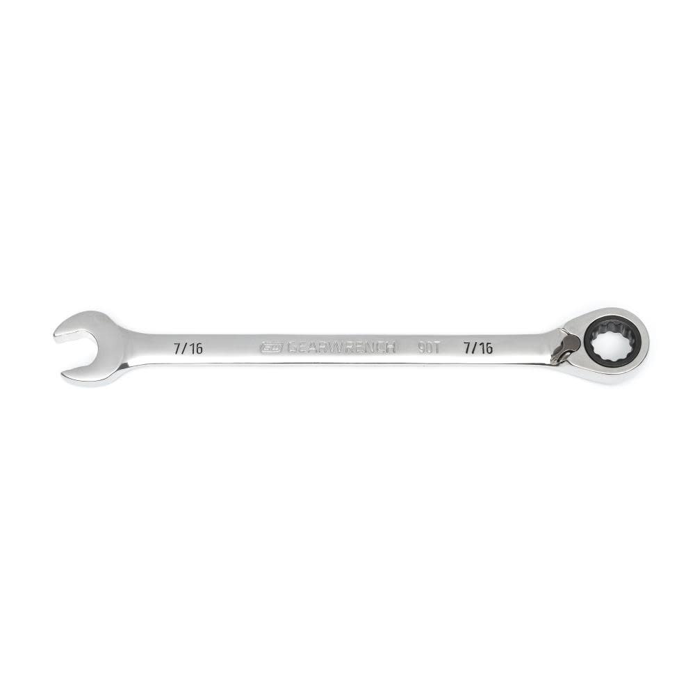 

GEARWRENCH 7/16" Ratcheting Wrench 90 Tooth 12 Point Reversible