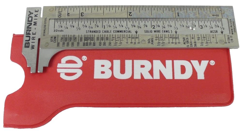 

Burndy Stainless Steel Wire Micrometer