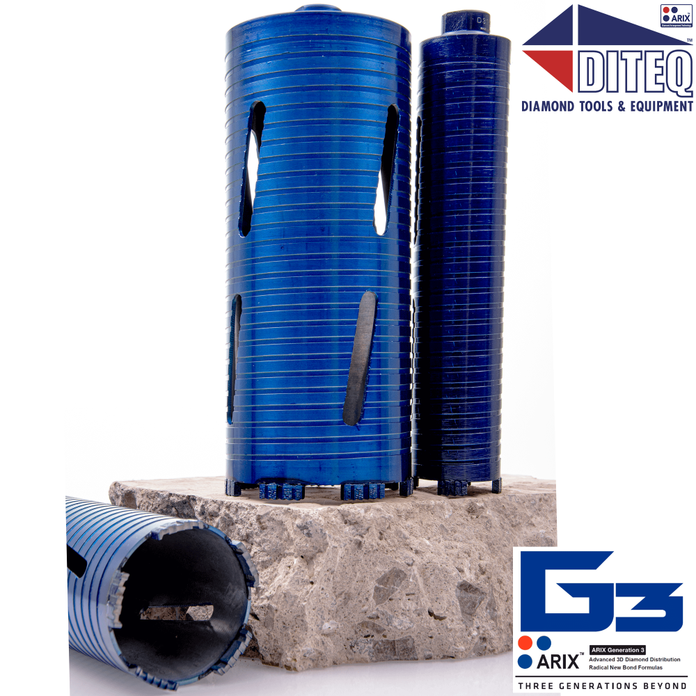 

Diteq 2-1/2" C-34 Arix Dry Core Bits