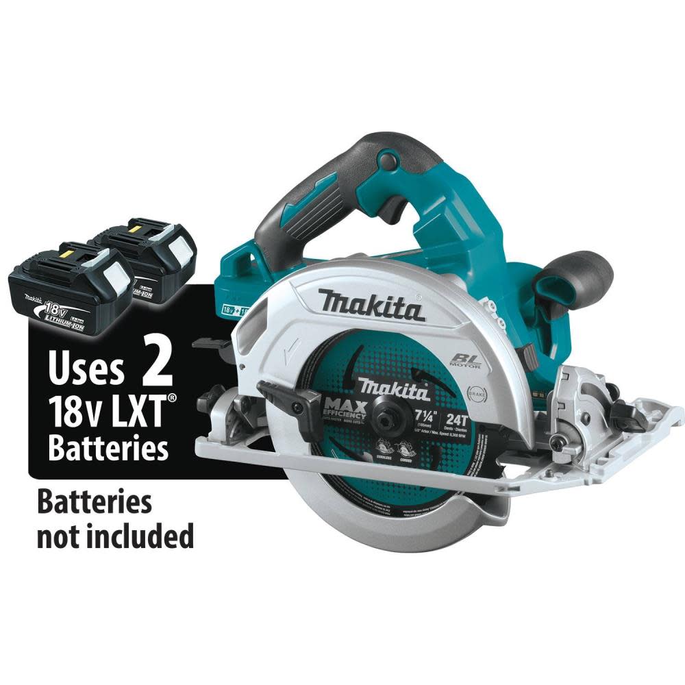 

Makita 18V X2 LXT 36V 7 1/4 Circular Saw with Guide Rail Compatible Bare Tool