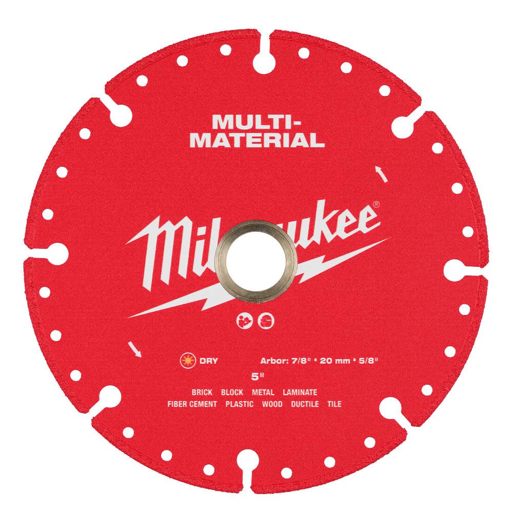 Milwaukee 5 Inch Multi-Material Segmented Rim Diamond Blade