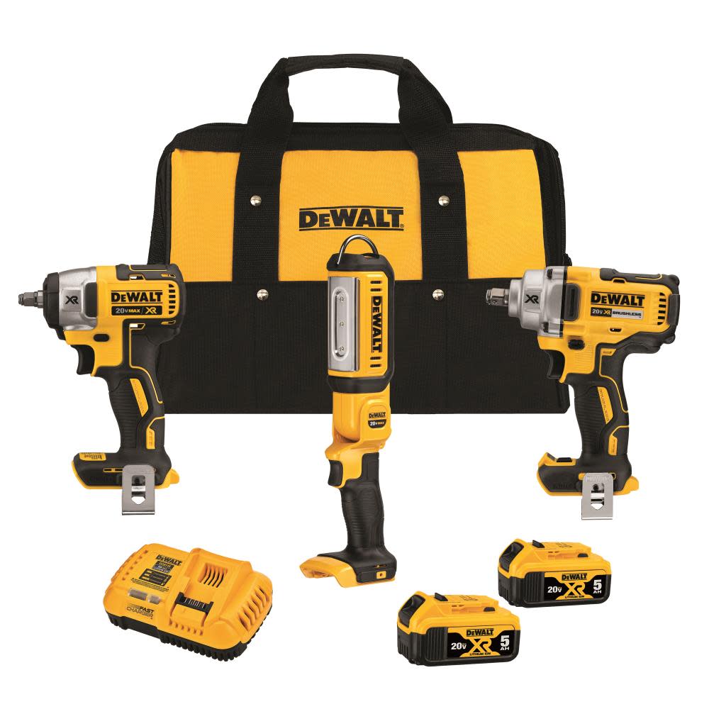

DEWALT 20V MAX XR Brushless Cordless 3-Tool Automotive Kit