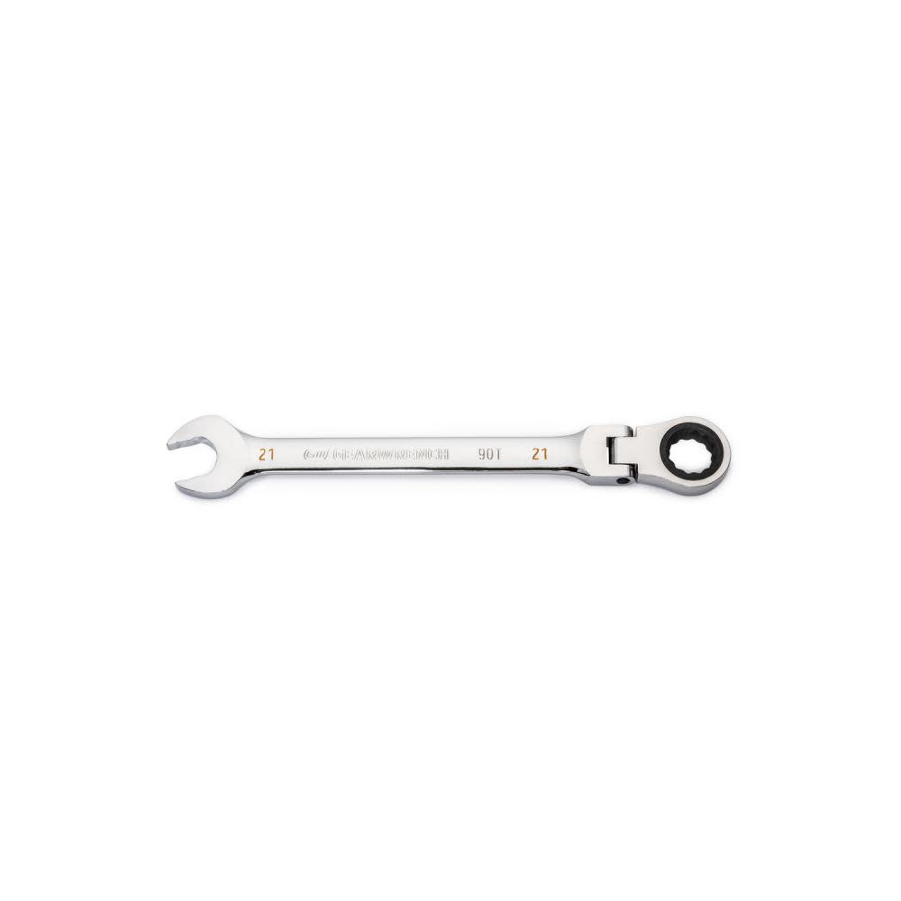 

GEARWRENCH 21mm 90T 12 Point Flex Head Ratcheting Combination Wrench