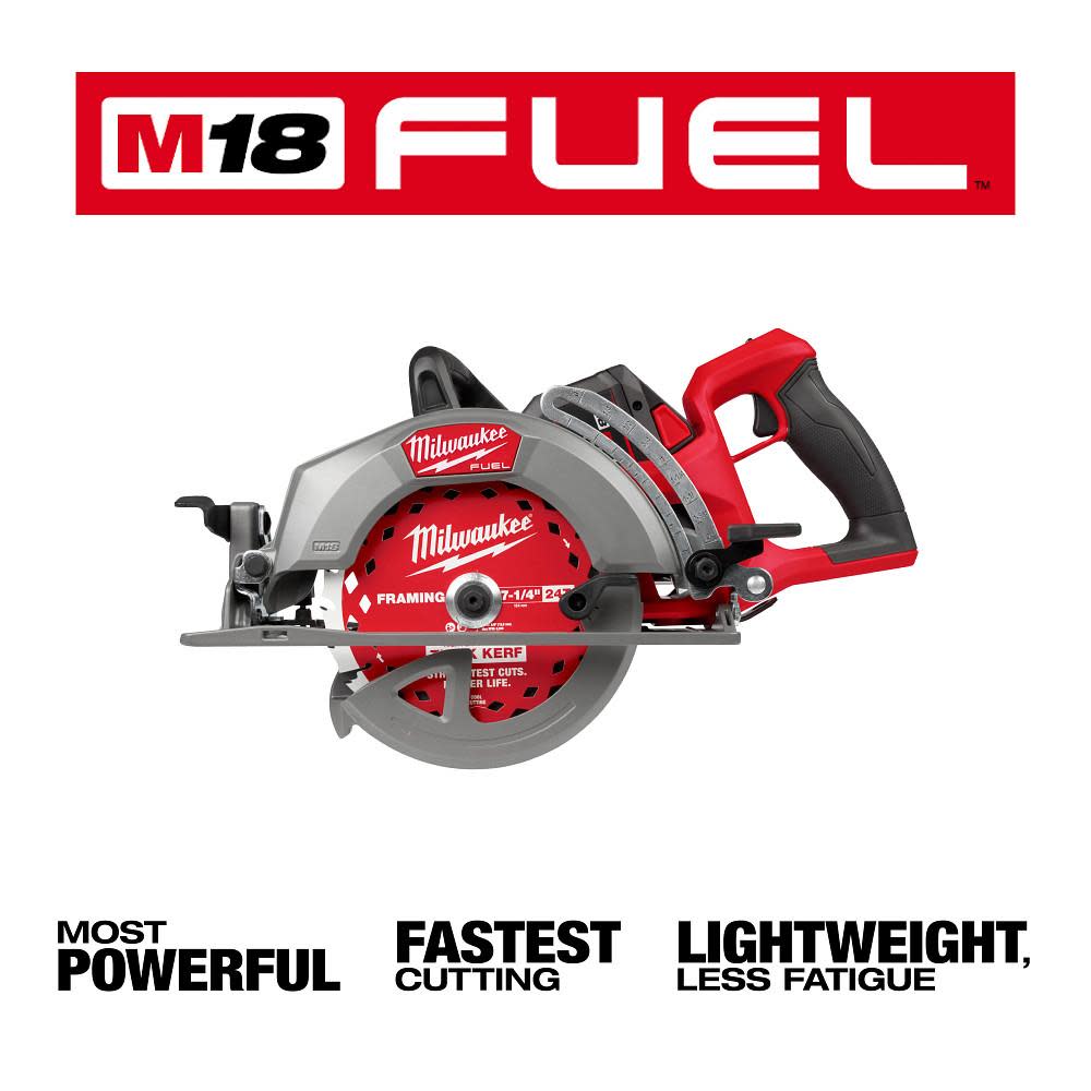 みちです Milwaukee M18 FUEL 7-1/4 Inch Rear Handle Circular Saw Kit