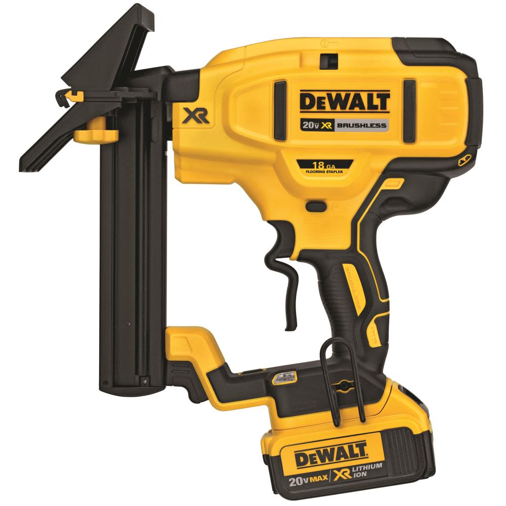 DEWALT 20V MAX XR 18 Ga Flooring Stapler Kit DCN682M1 Acme Tools