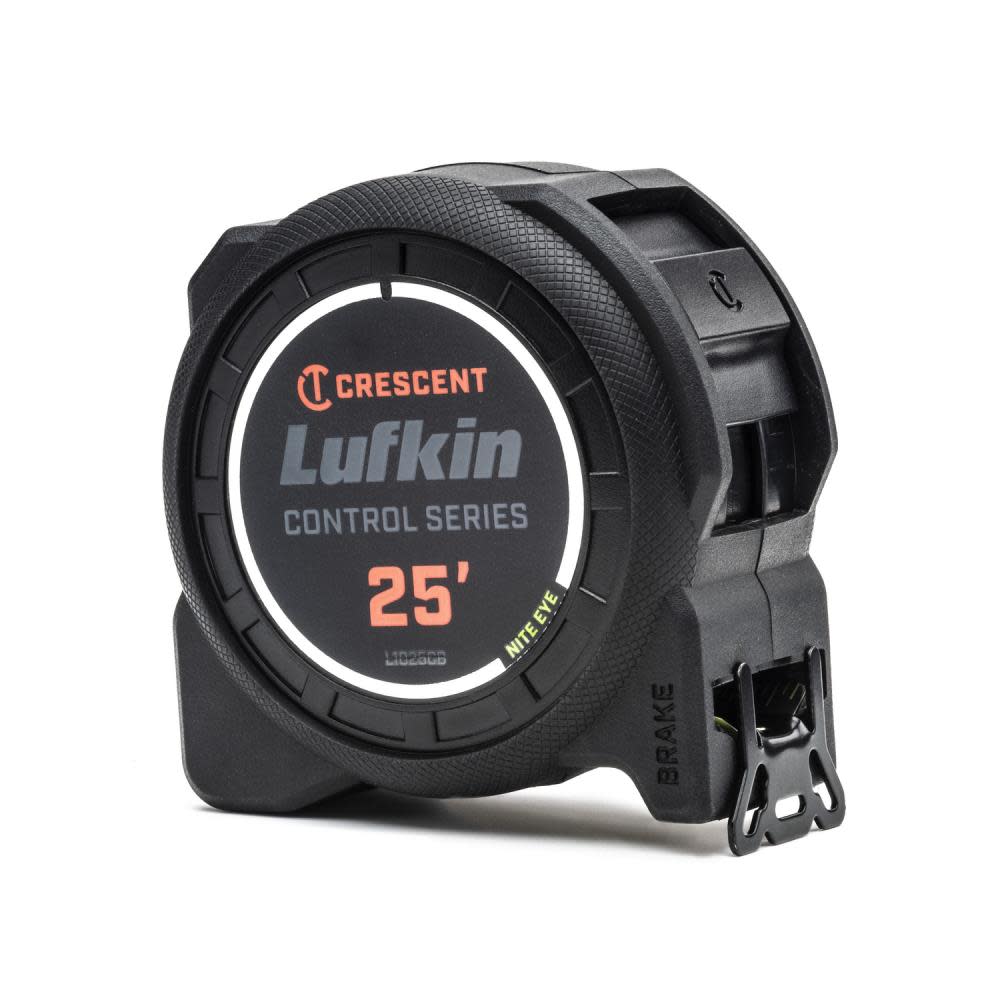 Crescent Lufkin 1-3/16 x 25' Command Control Series Black Clad Tape Measure 