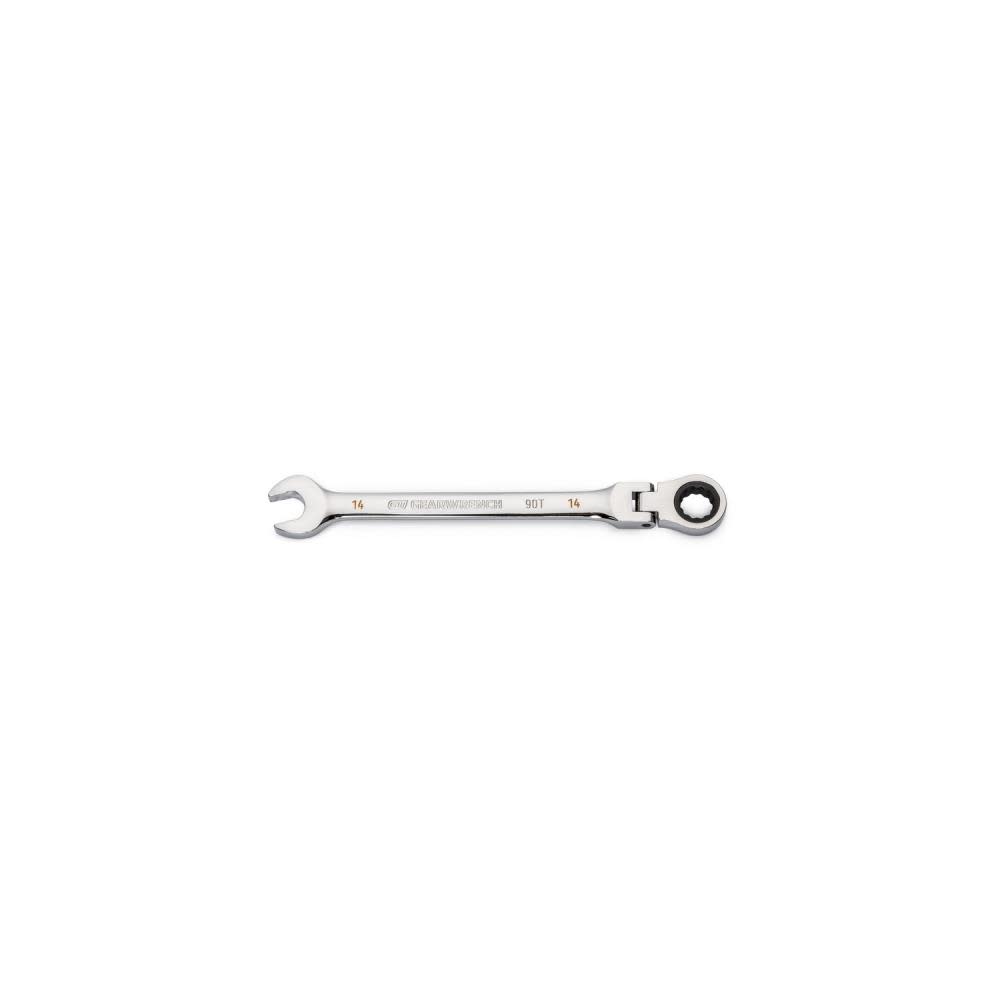 

GEARWRENCH 14mm 90T 12 Point Flex Head Ratcheting Combination Wrench