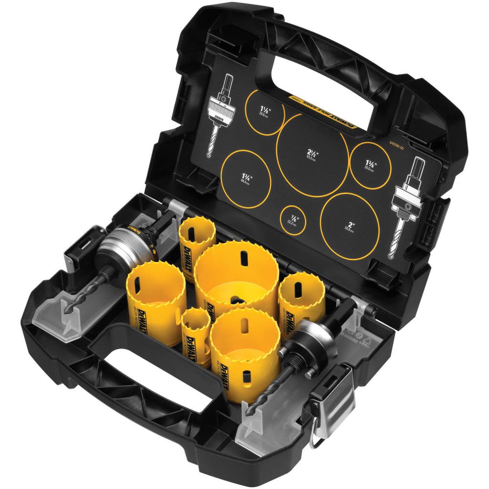 

9 Piece Electrician's Hole Saw Kit