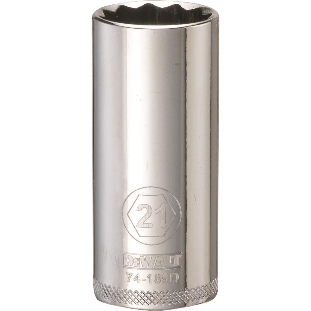

DEWALT Socket 12 Point 3/8" Drive Deep 21MM