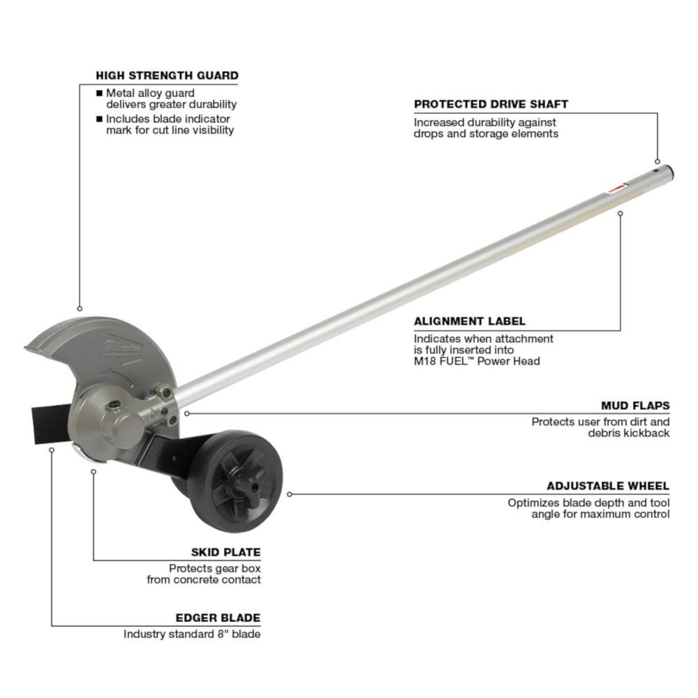 Milwaukee M18 FUEL QUIK-LOK Edger Attachment 49-16-2718