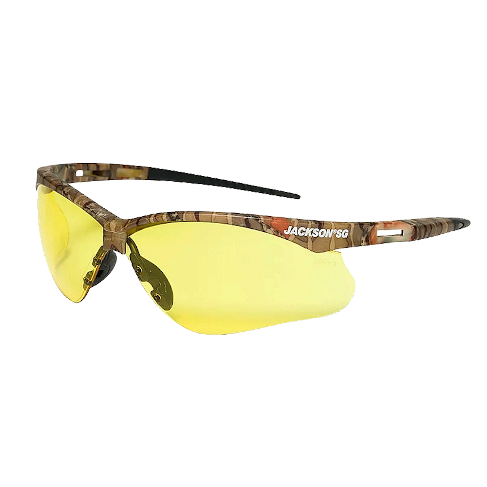 

Jackson Safety Glasses Anti Fog Coating Amber Lens Camo Frame