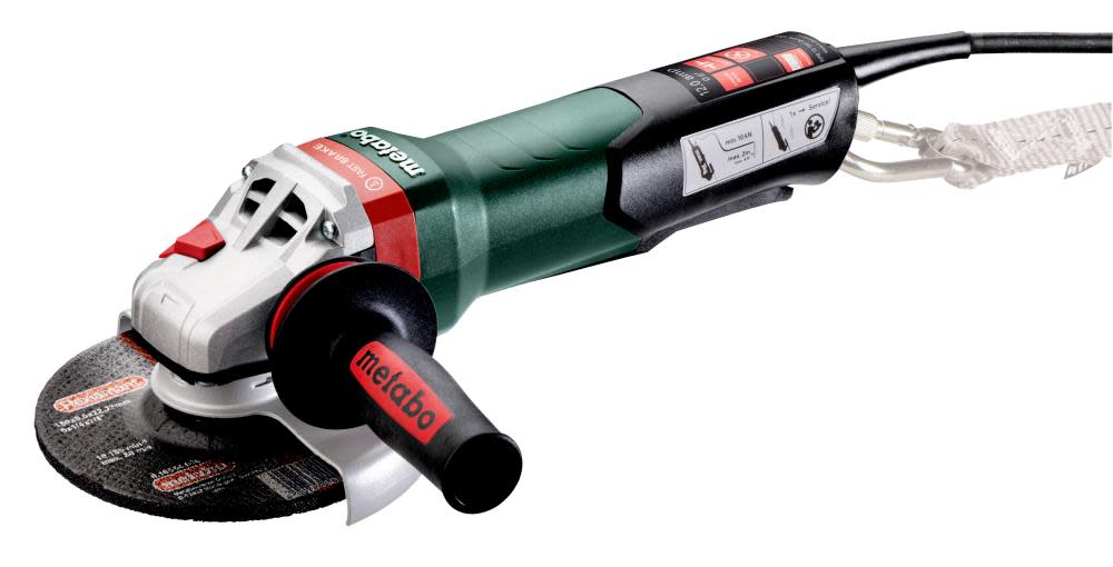 

Metabo 6" Angle Grinder 10000 RPM 12.0 Amps with Non Locking Paddle Brake Tether Point
