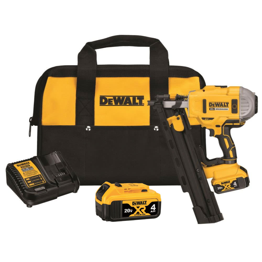 

DEWALT 20V MAX 21 Degree Plastic Collated Framing Nailer Kit