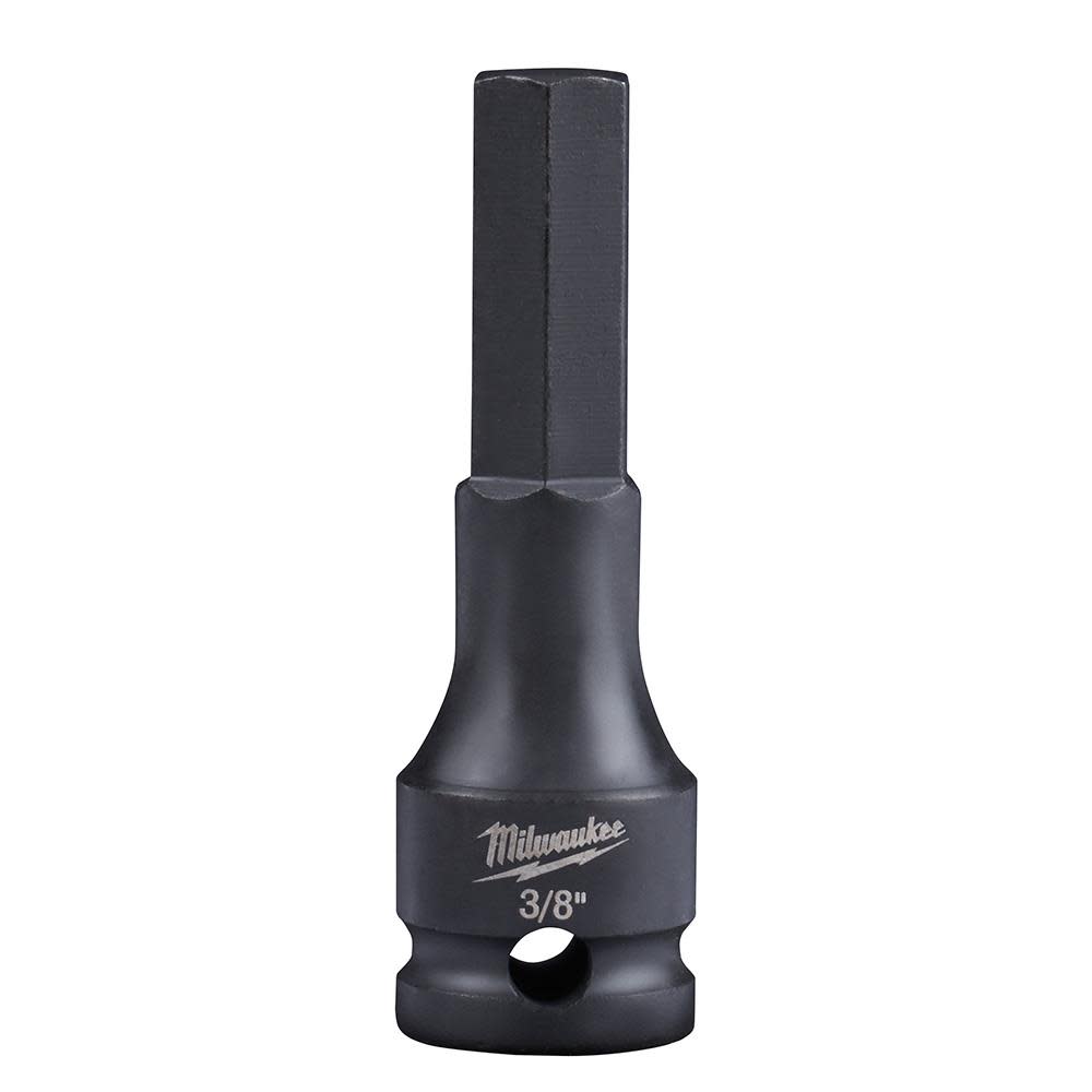 

Milwaukee SHOCKWAVE Lineman's 3/8 in. Drive 3/8 in. Hex Bit Socket
