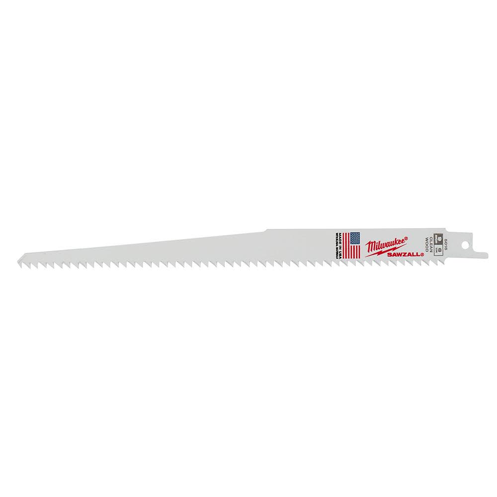 

Milwaukee 9 in. 6 TPI Fleam Ground SAWZALL Blades 5PK