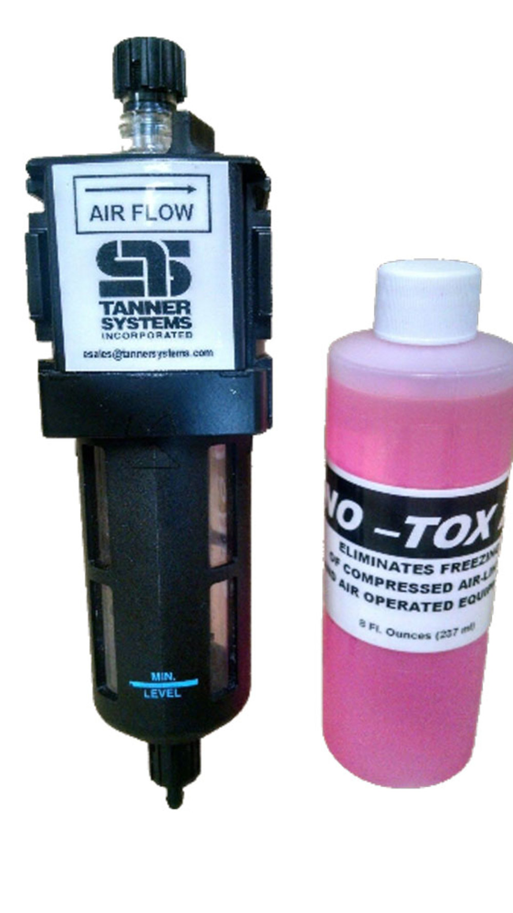 

Tanner Systems Compressed Air De-Icer Kit with 8 Oz No-Tox2 Antifreeze Compound
