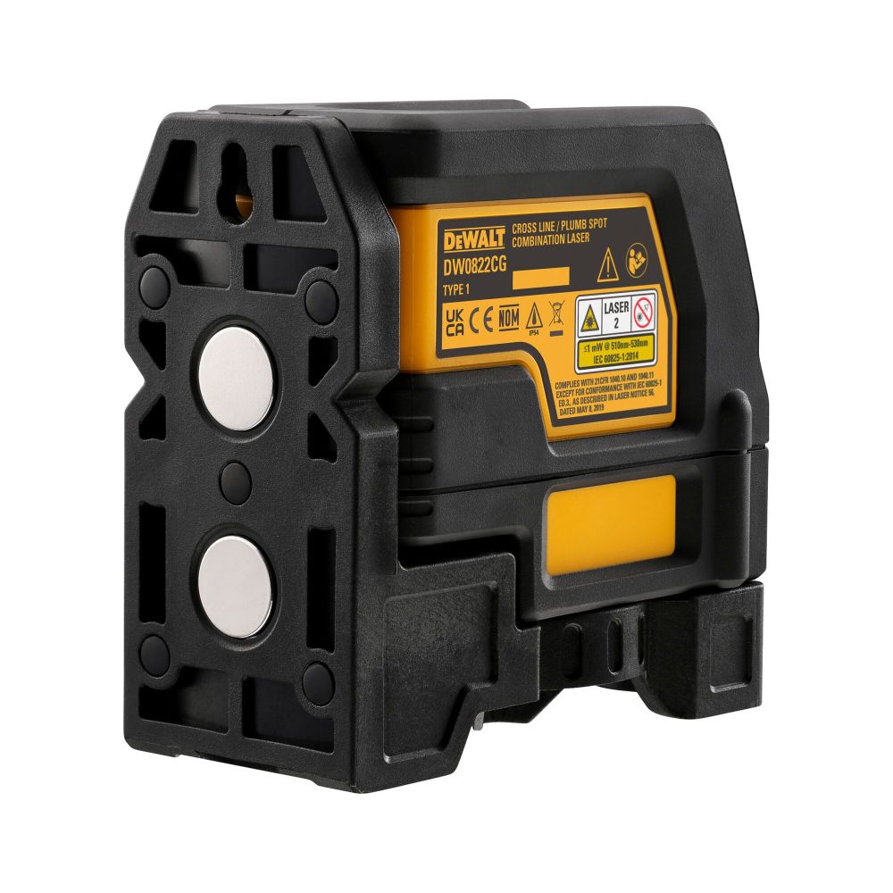 DEWALT Cross Line And Plumb Spots Laser Green DW0822CG Acme Tools