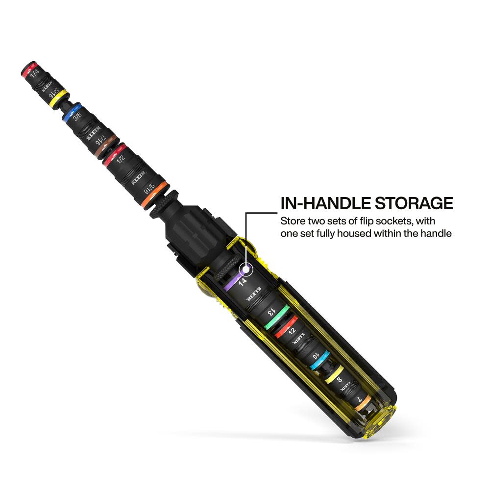 Klein Tools 14-in-1 Impact Rated Flip Socket 32914HD - Acme