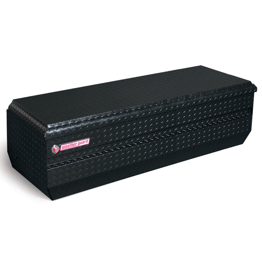 

62-in x 27.5-in x 19.25-in Black Aluminum Universal Truck Tool Box