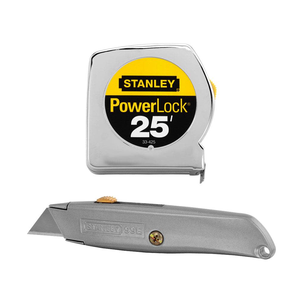 

Stanley 25Ft PowerLock Tape Measure and Utility Knife Combo Kit