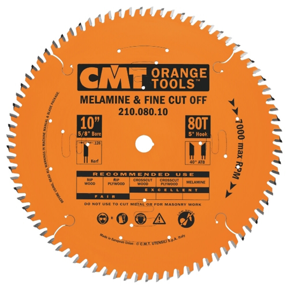 

CMT 8 In x 60 x 5/8 In Industrial Melamine & Cut-Off Blade