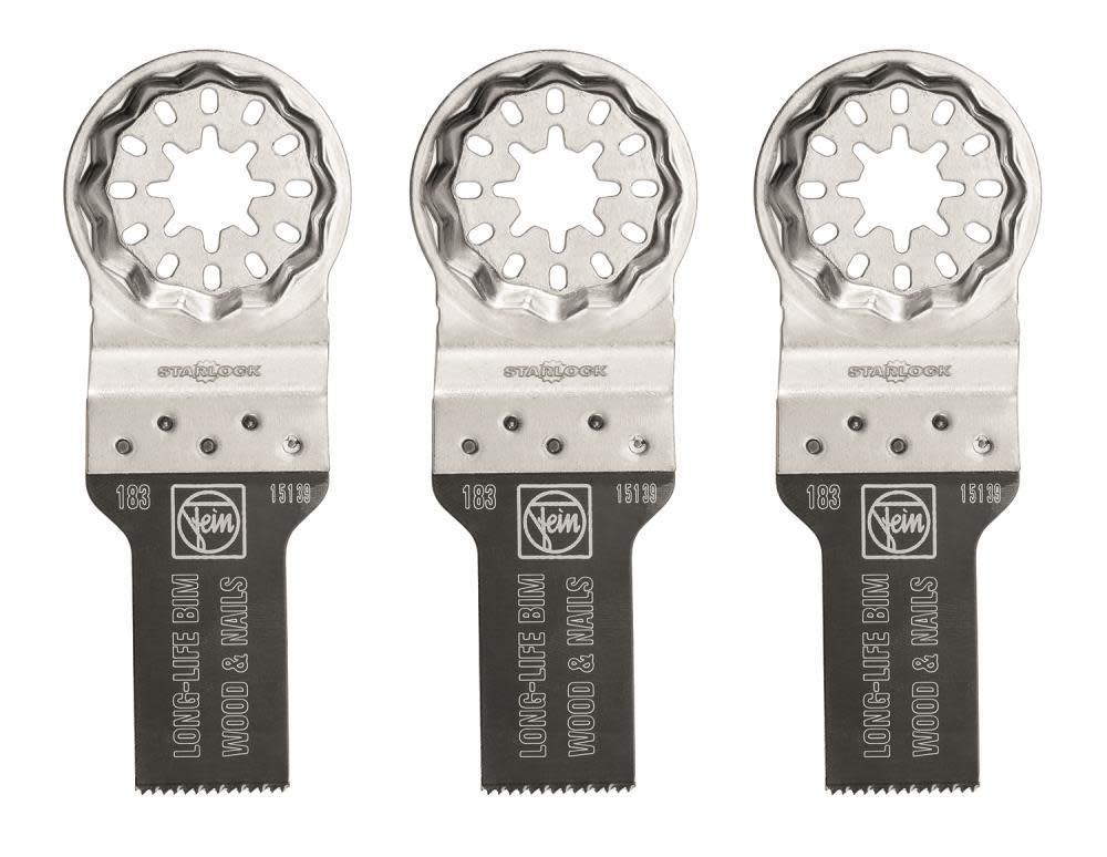 

Fein StarLock E-Cut 183 Long-Life Saw Blade with Bi Metal Teeth for All Woods Plasterboard and Plastic Materials