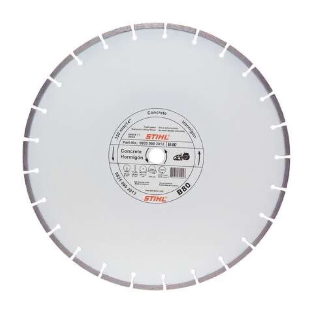 0835 Stihl D-BA90 14 Inch Premium Segmented Rim Diamond Wheel for Concrete ...