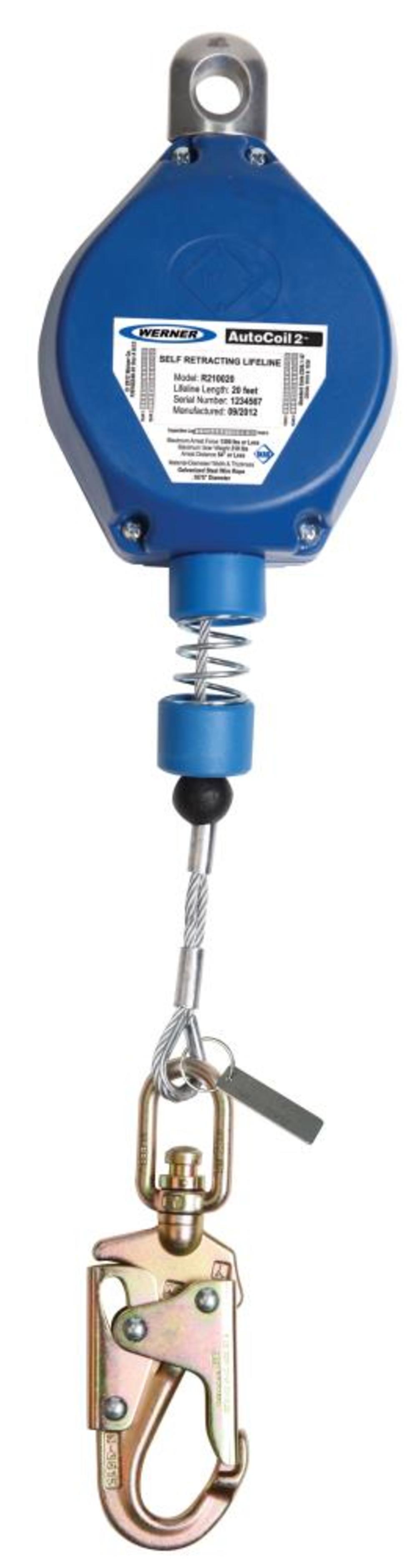 

Werner AutoCoil 2 20ft Steel Cable Self-Retracting Lifeline