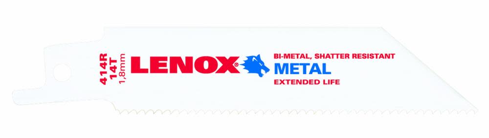 

Lenox 5-Pack 4-in 14-TPI Bi-Metal Reciprocating Saw Blade