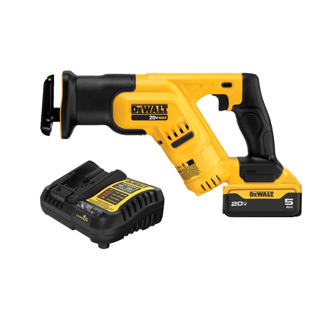View DEWALT 20V MAX Compact Reciprocating Saw 5 Ah Kit