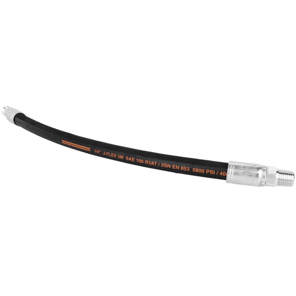 

Milton Hydraulic Hose Assembly 100R2AT 5800 PSI 1/4" MNPT 1/4" Hose ID x 36"L