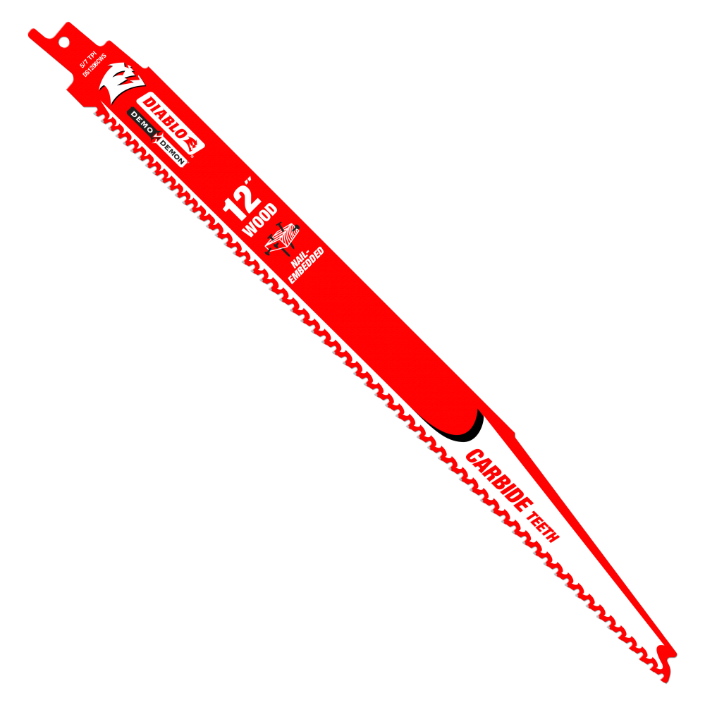 

Diablo Tools 12" Demo Demon Carbide Recip Blade for Nail-Embedded Wood (3 pk)