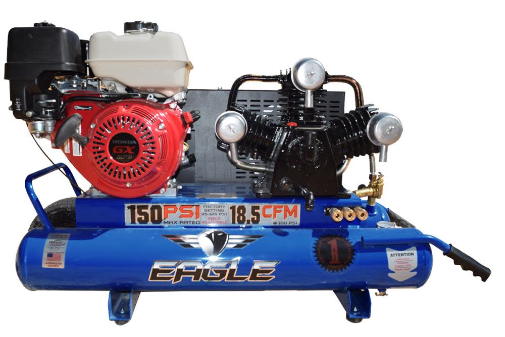 Small gasoline outlet air compressor