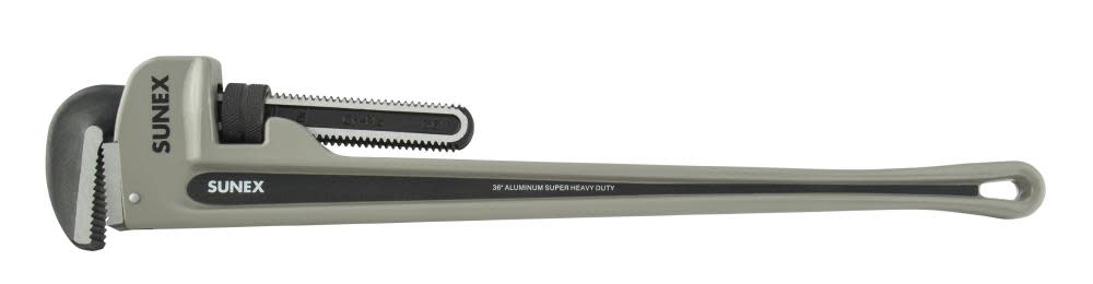 

Sunex 36 In. Aluminum Super Heavy Duty Pipe Wrench Phosphates Jaws