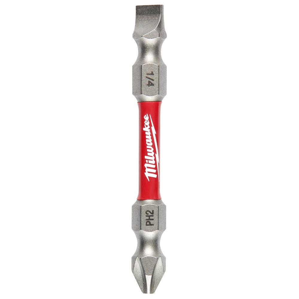 

Milwaukee SHOCKWAVE Impact Phillips #2 / Slotted 1/4 in. Double Ended Bit