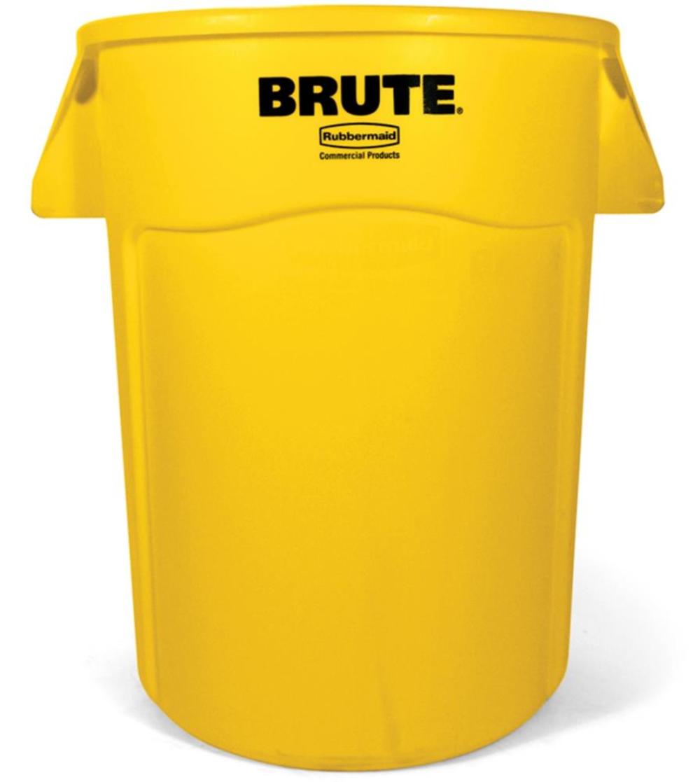 

Rubbermaid 44 gal BRUTE Heavy Duty Vented Container in Yellow